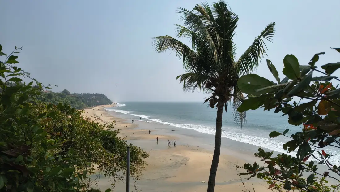 Palm-lined Marari beach, Kerala